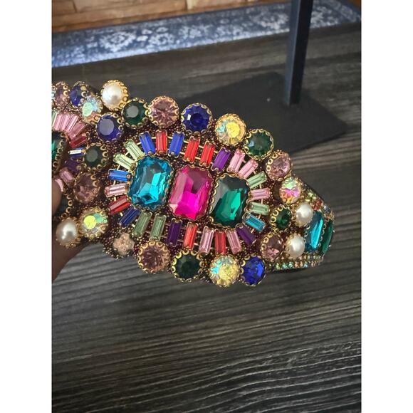 6/$25 Twine and Love Multicolor Gemstone Headband - Picture 2 of 8